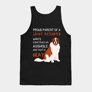 Proud Parents of Saint Bernard Dog Tank Top